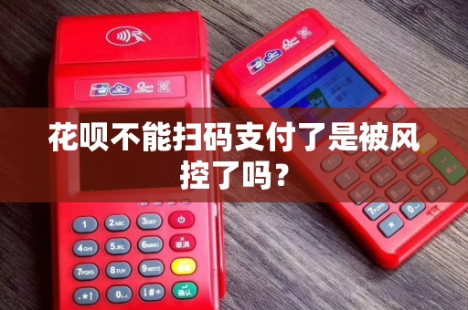 花呗不能扫码支付了是被风控了吗？