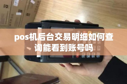 pos机后台交易明细如何查询能看到账号吗