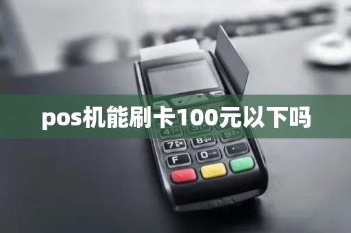 pos机能刷卡100元以下吗