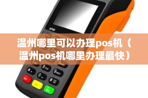 温州哪里可以办理pos机（温州pos机哪里办理最快）