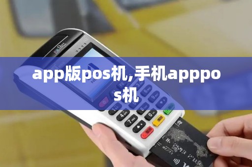 app版pos机,手机apppos机