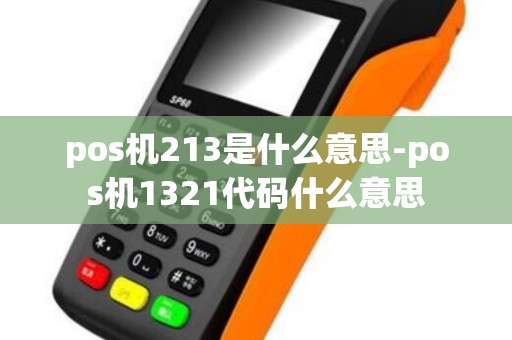 pos机213是什么意思-pos机1321代码什么意思