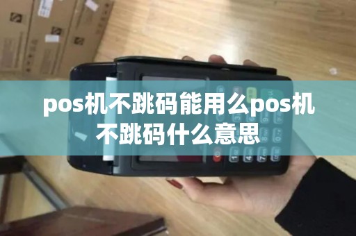 pos机不跳码能用么pos机不跳码什么意思