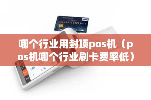 哪个行业用封顶pos机（pos机哪个行业刷卡费率低）