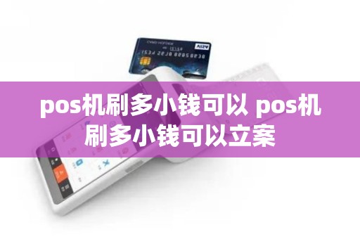 pos机刷多小钱可以 pos机刷多小钱可以立案