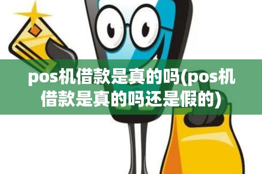 pos机借款是真的吗(pos机借款是真的吗还是假的)