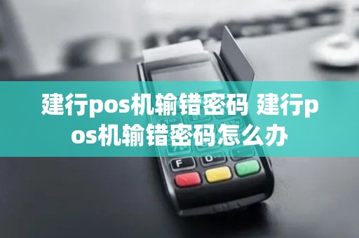 建行pos机输错密码 建行pos机输错密码怎么办
