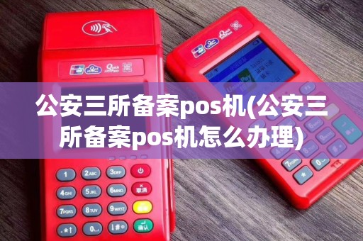 公安三所备案pos机(公安三所备案pos机怎么办理)