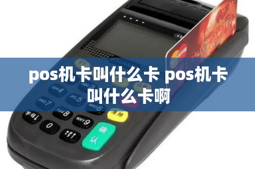 pos机卡叫什么卡 pos机卡叫什么卡啊