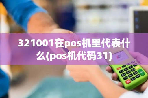 321001在pos机里代表什么(pos机代码31)