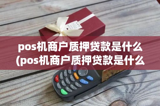 pos机商户质押贷款是什么(pos机商户质押贷款是什么业务)