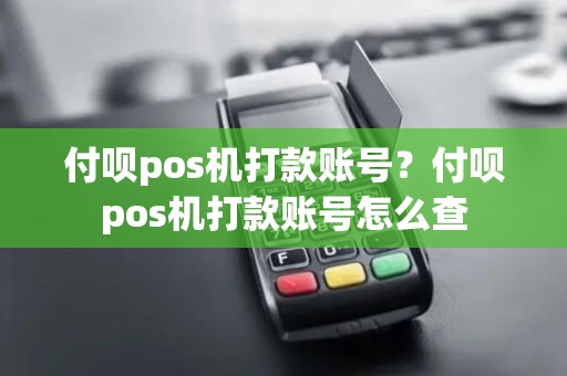 付呗pos机打款账号？付呗pos机打款账号怎么查