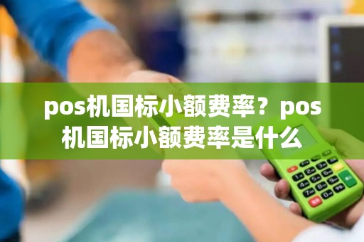pos机国标小额费率?pos机国标小额费率是什么