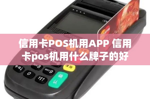 信用卡POS机用APP 信用卡pos机用什么牌子的好