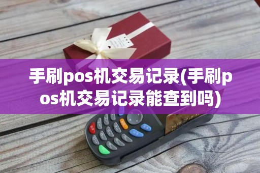 手刷pos机交易记录(手刷pos机交易记录能查到吗)