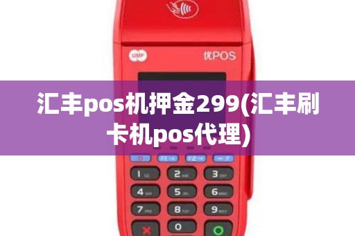 汇丰pos机押金299(汇丰刷卡机pos代理)
