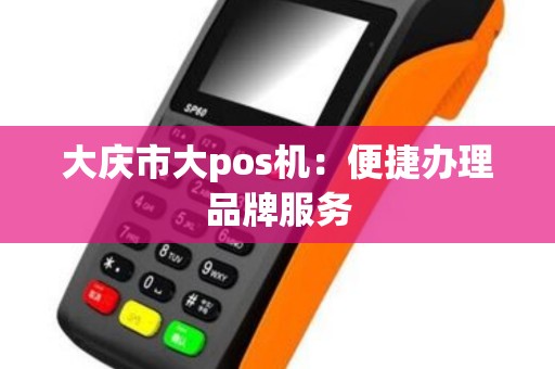 大庆市大pos机：便捷办理品牌服务