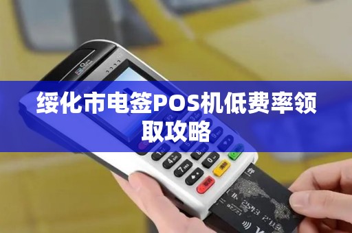 绥化市电签POS机低费率领取攻略