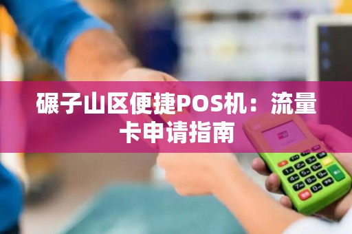 碾子山区便捷POS机：流量卡申请指南