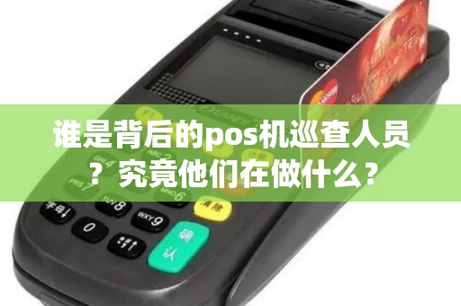 谁是背后的pos机巡查人员？究竟他们在做什么？