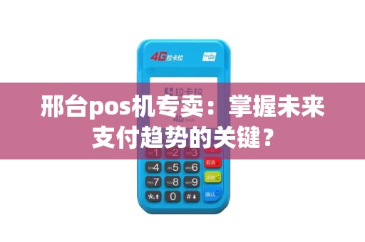邢台pos机专卖：掌握未来支付趋势的关键？