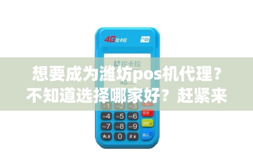 想要成为潍坊pos机代理？不知道选择哪家好？赶紧来了解一下吧！