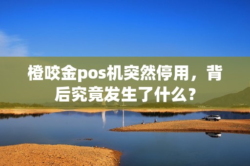 橙咬金pos机突然停用,背后究竟发生了什么?