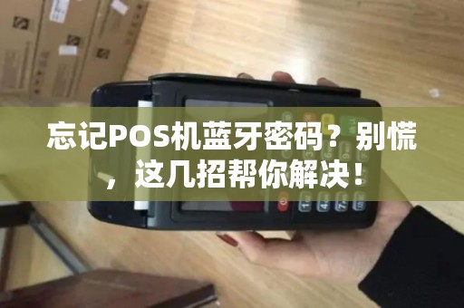 忘记POS机蓝牙密码？别慌，这几招帮你解决！