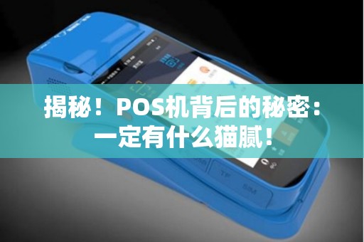 揭秘！POS机背后的秘密：一定有什么猫腻！