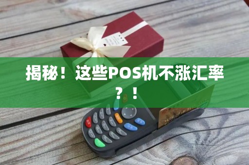 揭秘！这些POS机不涨汇率？！