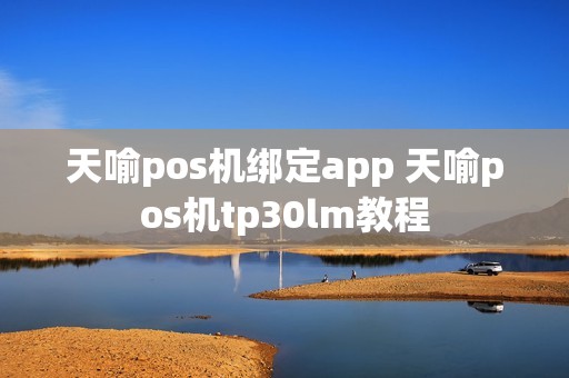 天喻pos机绑定app 天喻pos机tp30lm教程