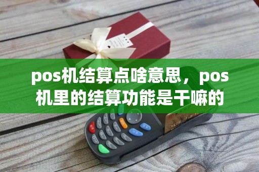 pos机结算点啥意思，pos机里的结算功能是干嘛的