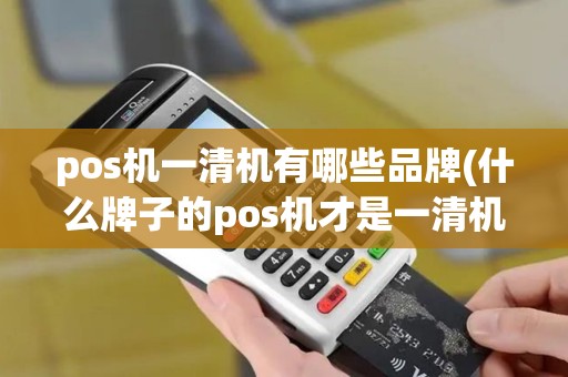 pos机一清机有哪些品牌(什么牌子的pos机才是一清机)