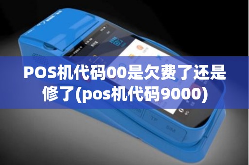 POS机代码00是欠费了还是修了(pos机代码9000)