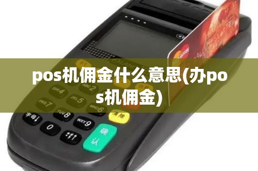 pos机佣金什么意思(办pos机佣金)