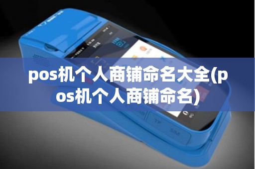 pos机个人商铺命名大全(pos机个人商铺命名)