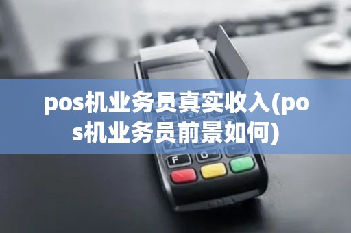 pos机业务员真实收入(pos机业务员前景如何)