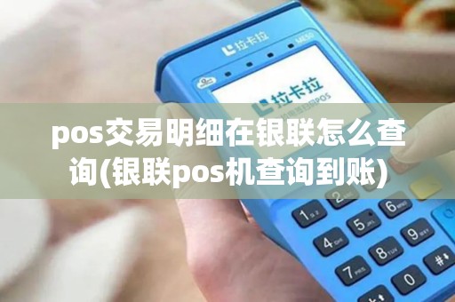 pos交易明细在银联怎么查询(银联pos机查询到账)