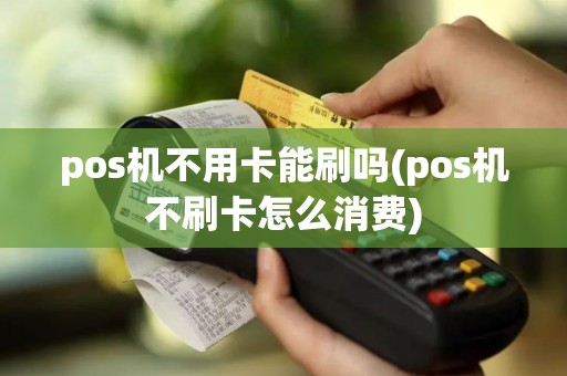 pos机不用卡能刷吗(pos机不刷卡怎么消费)