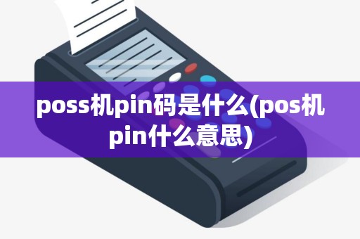 poss机pin码是什么(pos机pin什么意思)