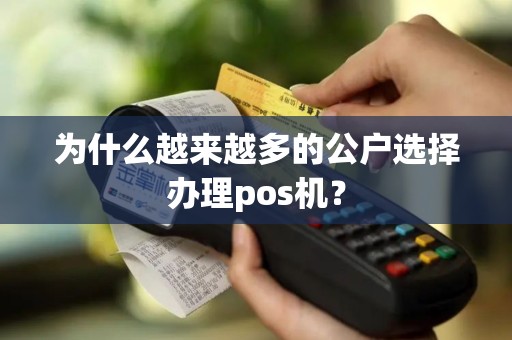 为什么越来越多的公户选择办理pos机？