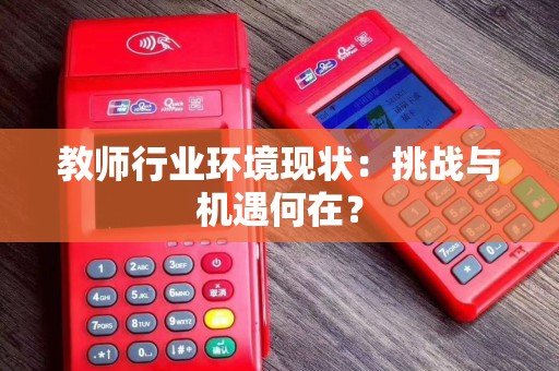 教师行业环境现状：挑战与机遇何在？