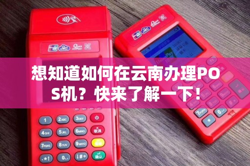 想知道如何在云南办理POS机？快来了解一下！