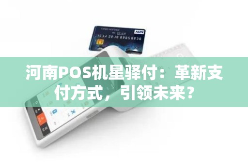 河南POS机星驿付：革新支付方式，引领未来？