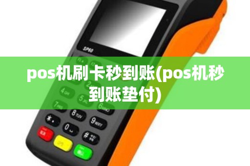 pos机刷卡秒到账(pos机秒到账垫付)