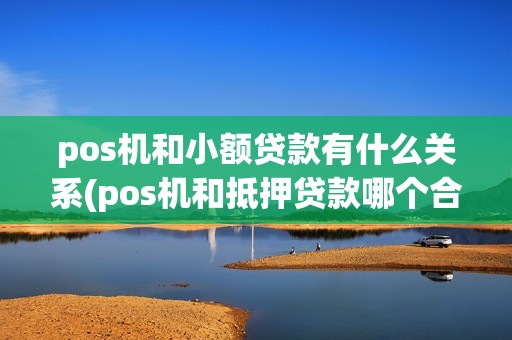 pos机和小额贷款有什么关系(pos机和抵押贷款哪个合算)