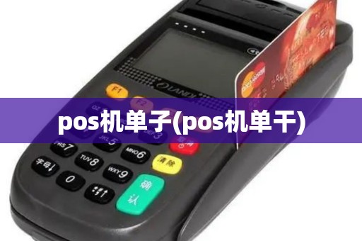 pos机单子(pos机单干)
