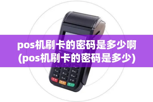 pos机刷卡的密码是多少啊(pos机刷卡的密码是多少)