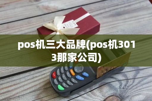 pos机三大品牌(pos机3013那家公司)