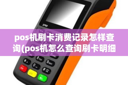 pos机刷卡消费记录怎样查询(pos机怎么查询刷卡明细)